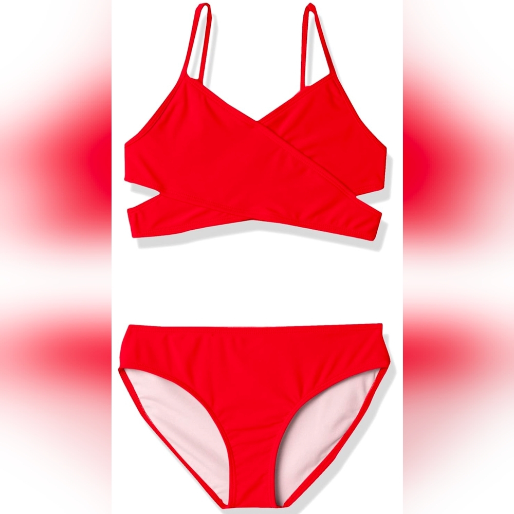 Kanu Surf Kids Swim Bikini - Vibrant Red